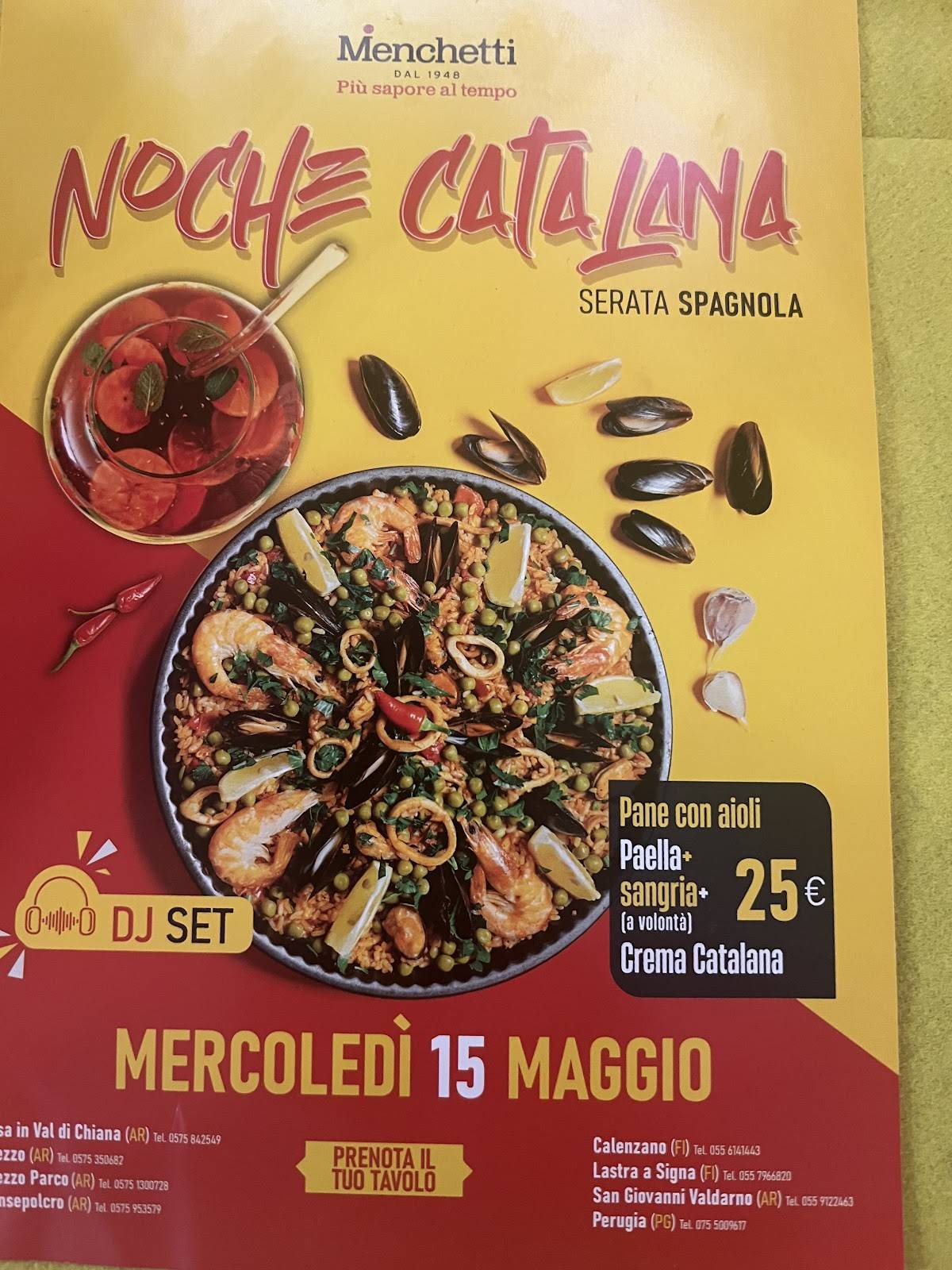 Menu di Menchetti Perugia 