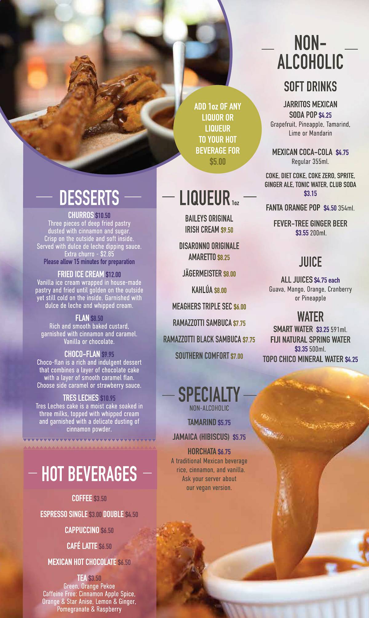Mesa hamilton menu hotsell