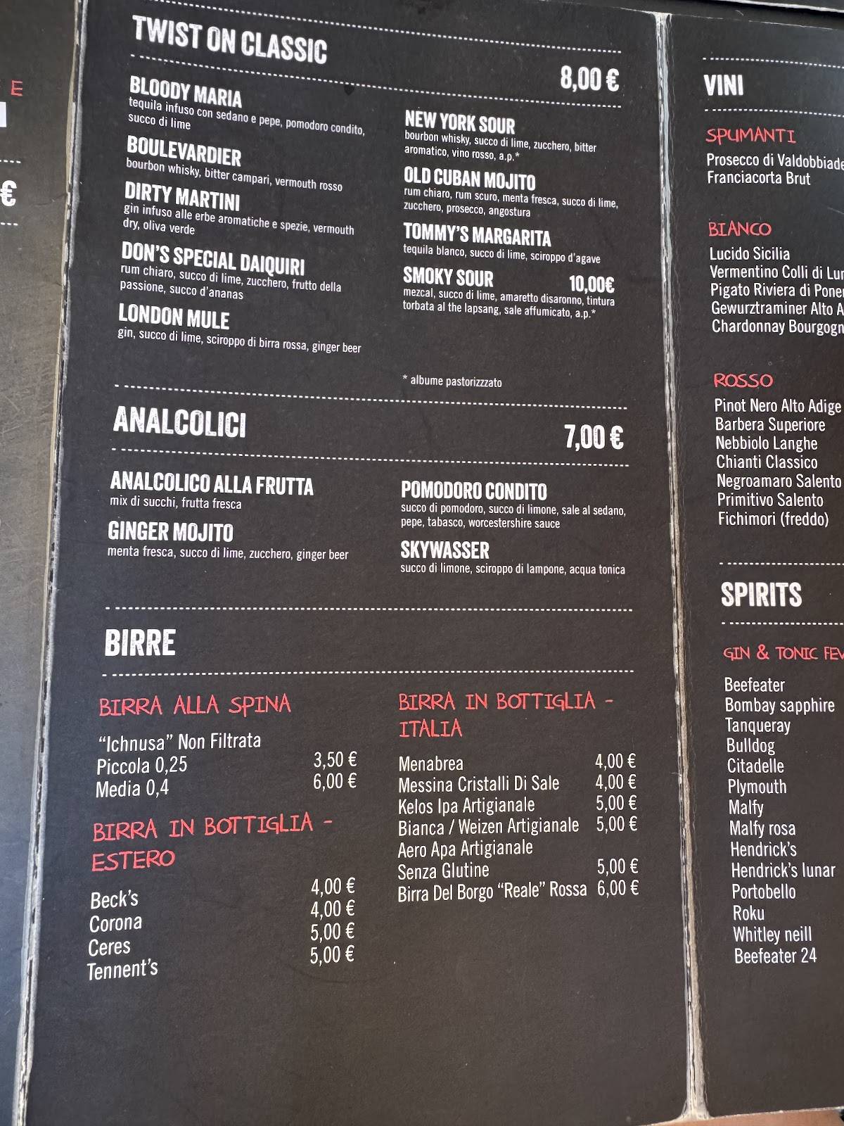Menu di Metropolitan café 
