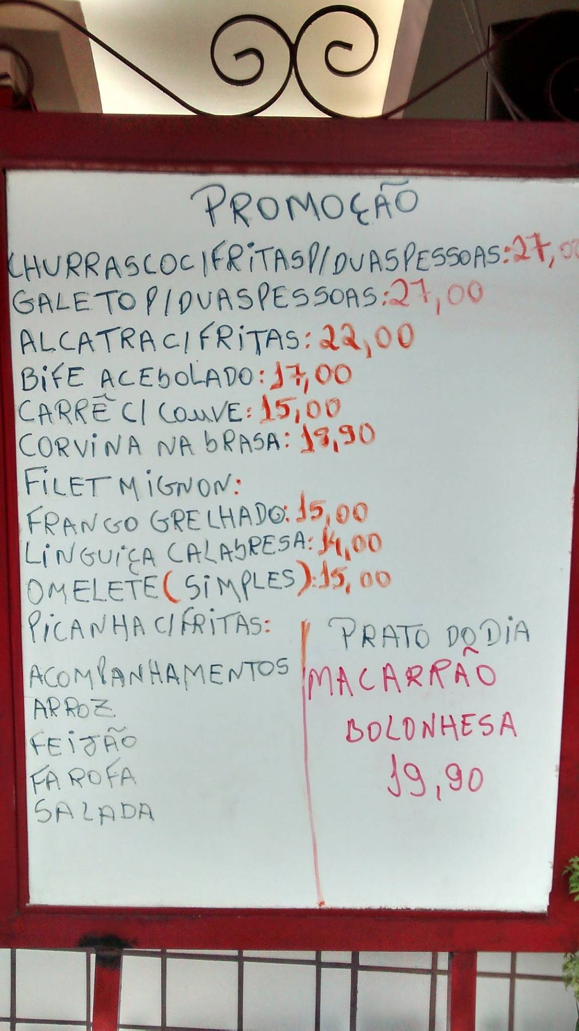 Midway - Restaurante e Bar cardápio