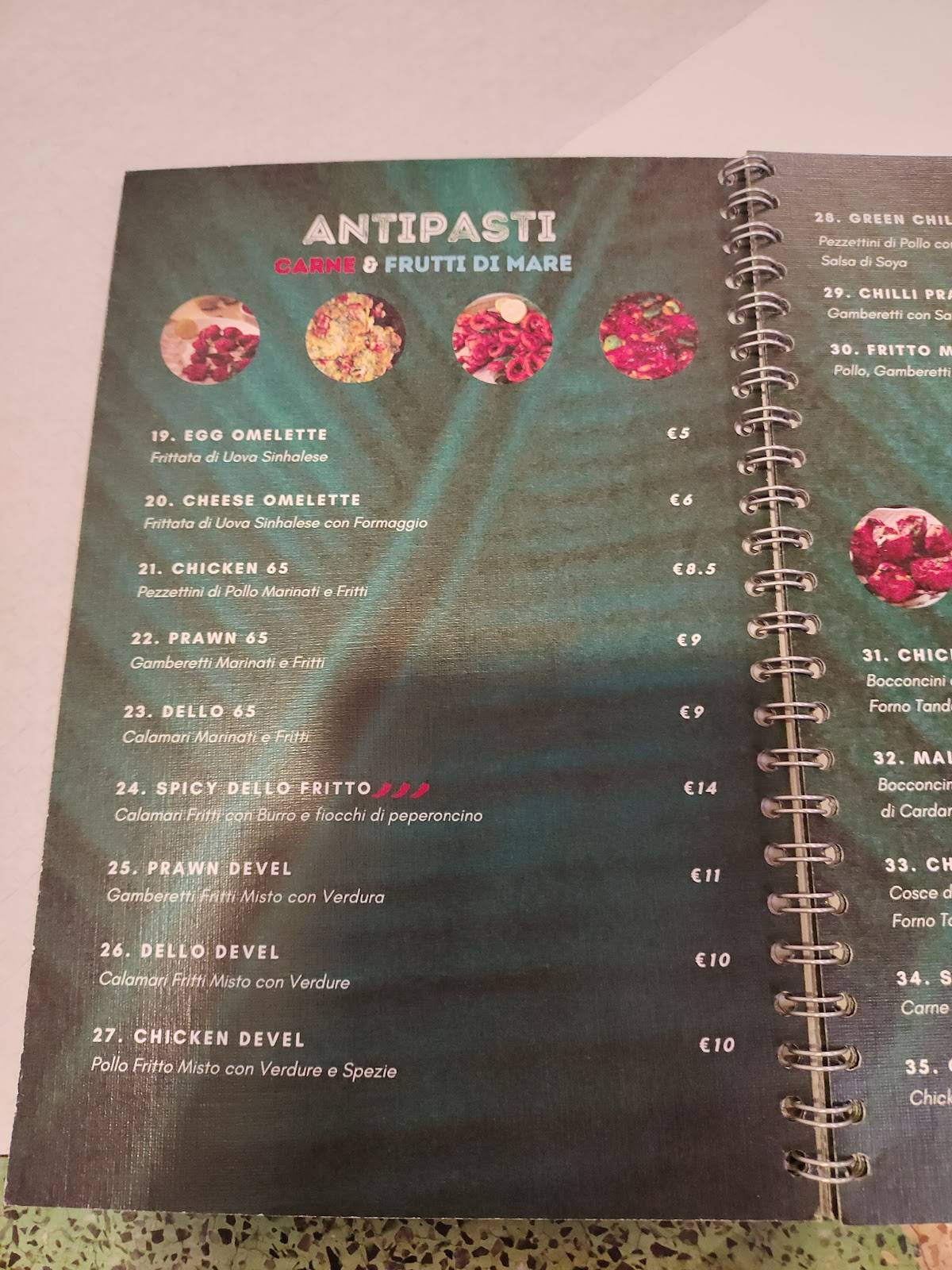 Menu di Abinaya 