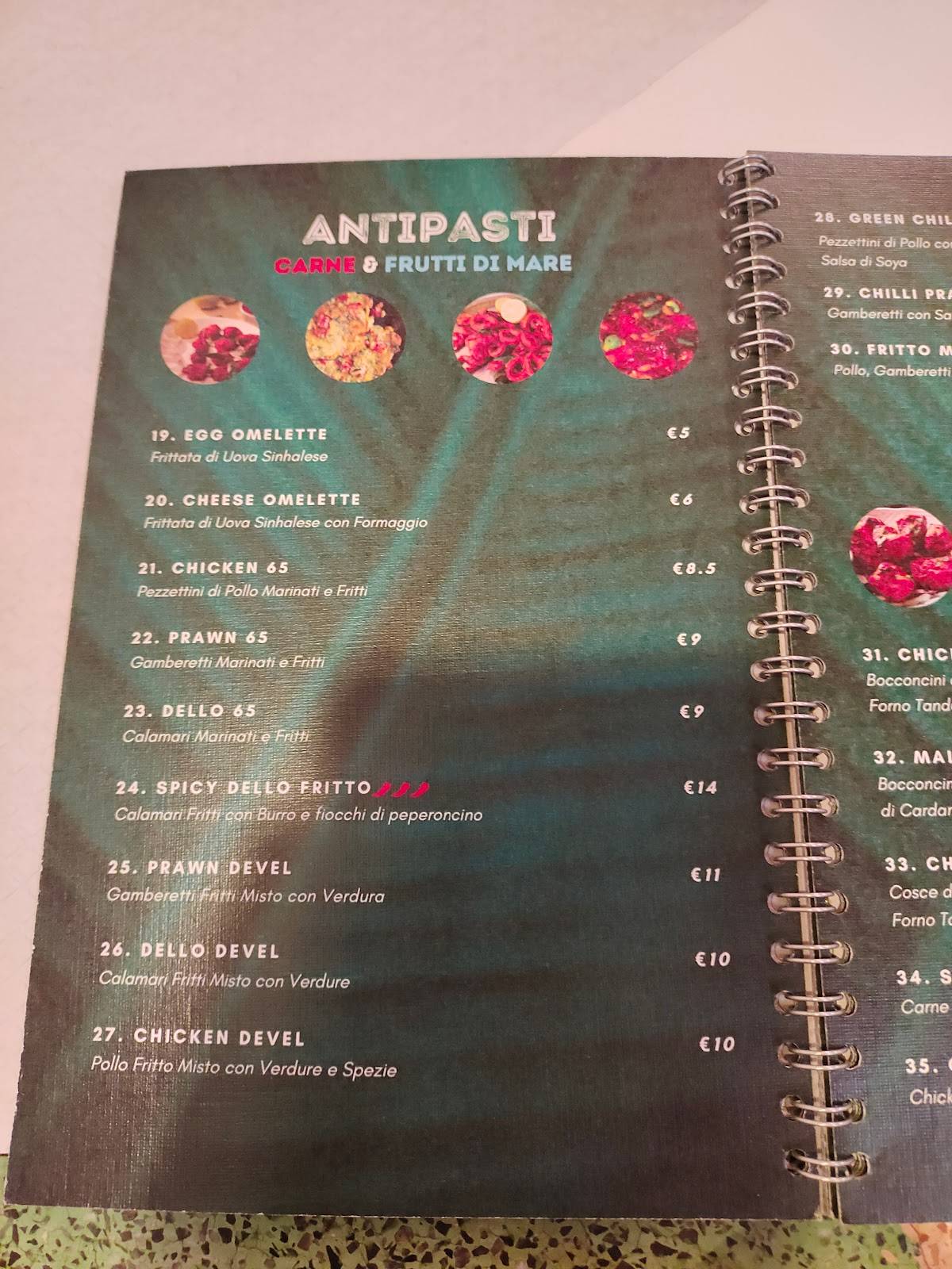 Menu di Abinaya 