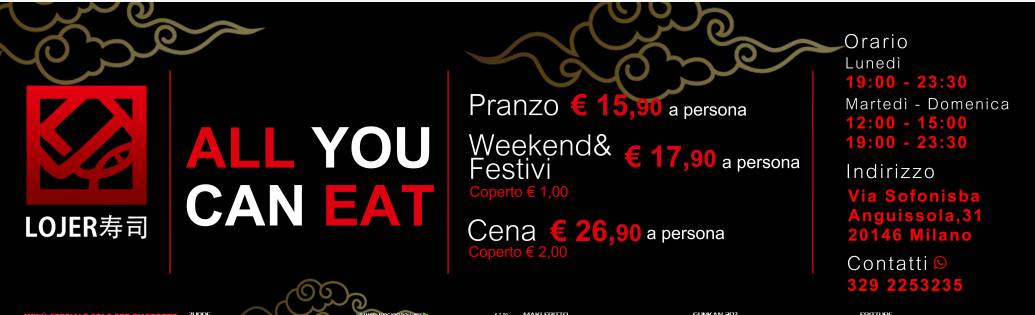 Menu di Lojer Sushi 