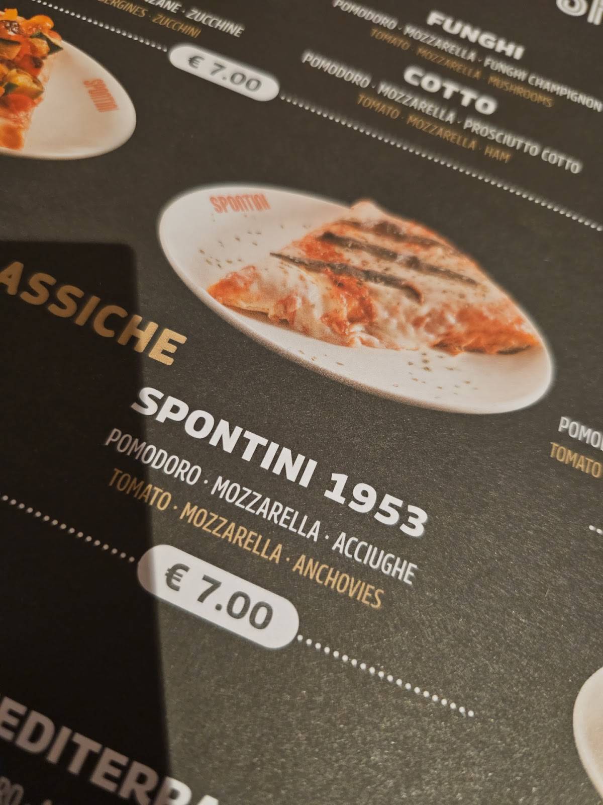 Menu di Spontini 