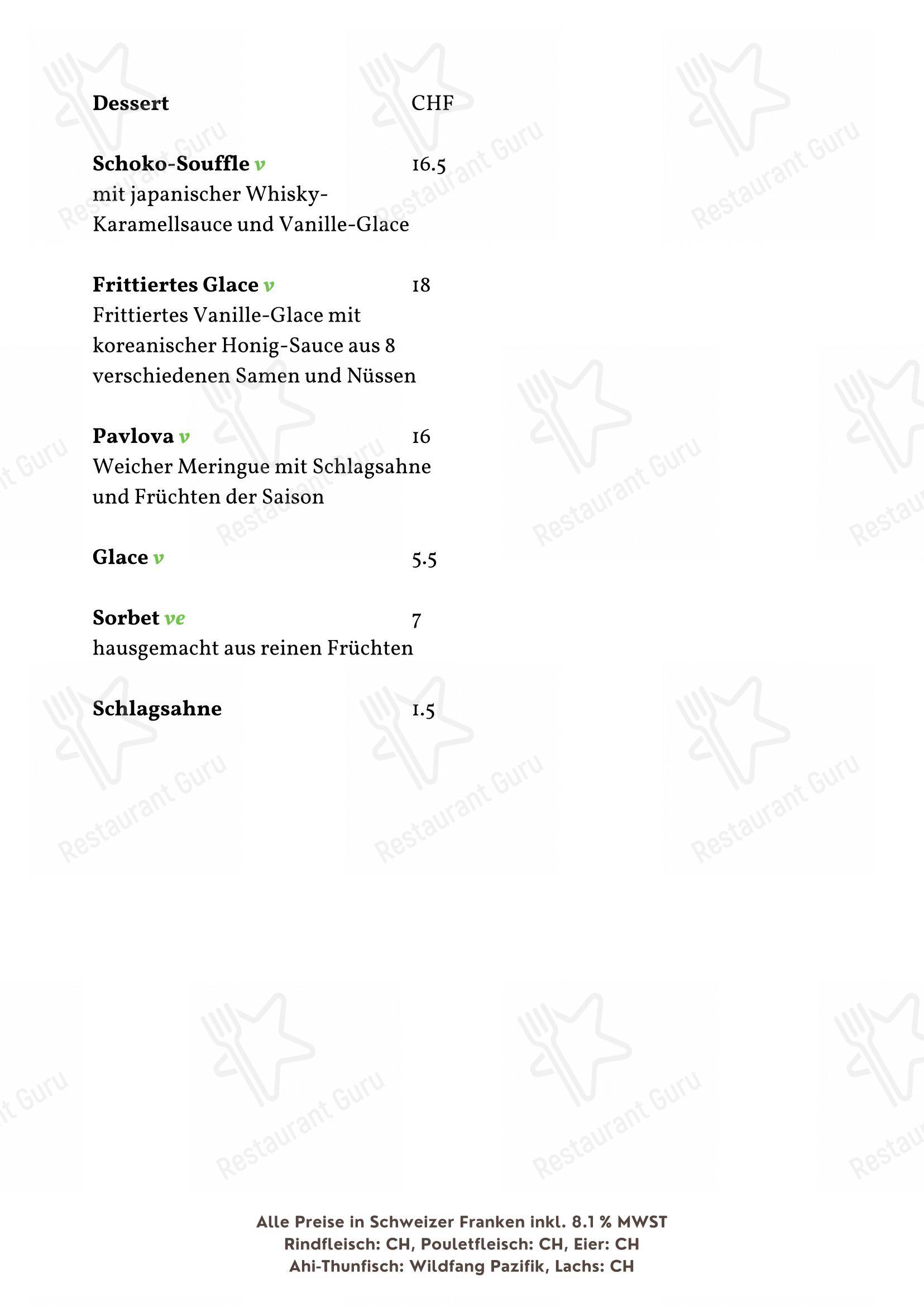 Основное меню per Mill Tower Bar & Restaurant ristorante