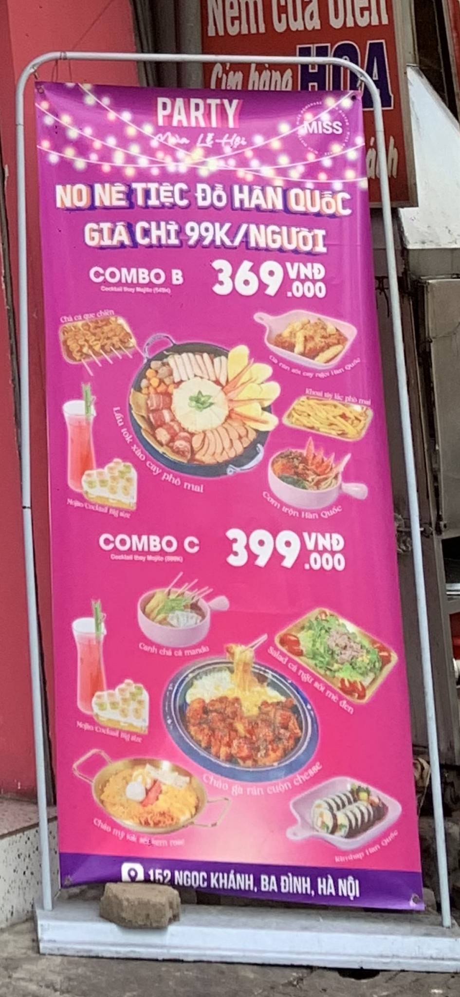 Menu at Miss Bitro - Ăn Uống Hàn Quốc Hiện Đại 152 ngọc Khánh ...