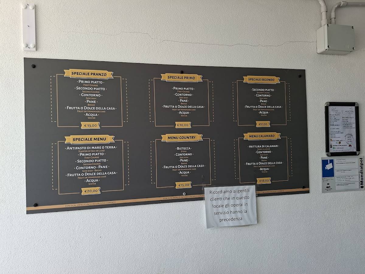 Menu di Mister Chef - self service-catering-buffet 
