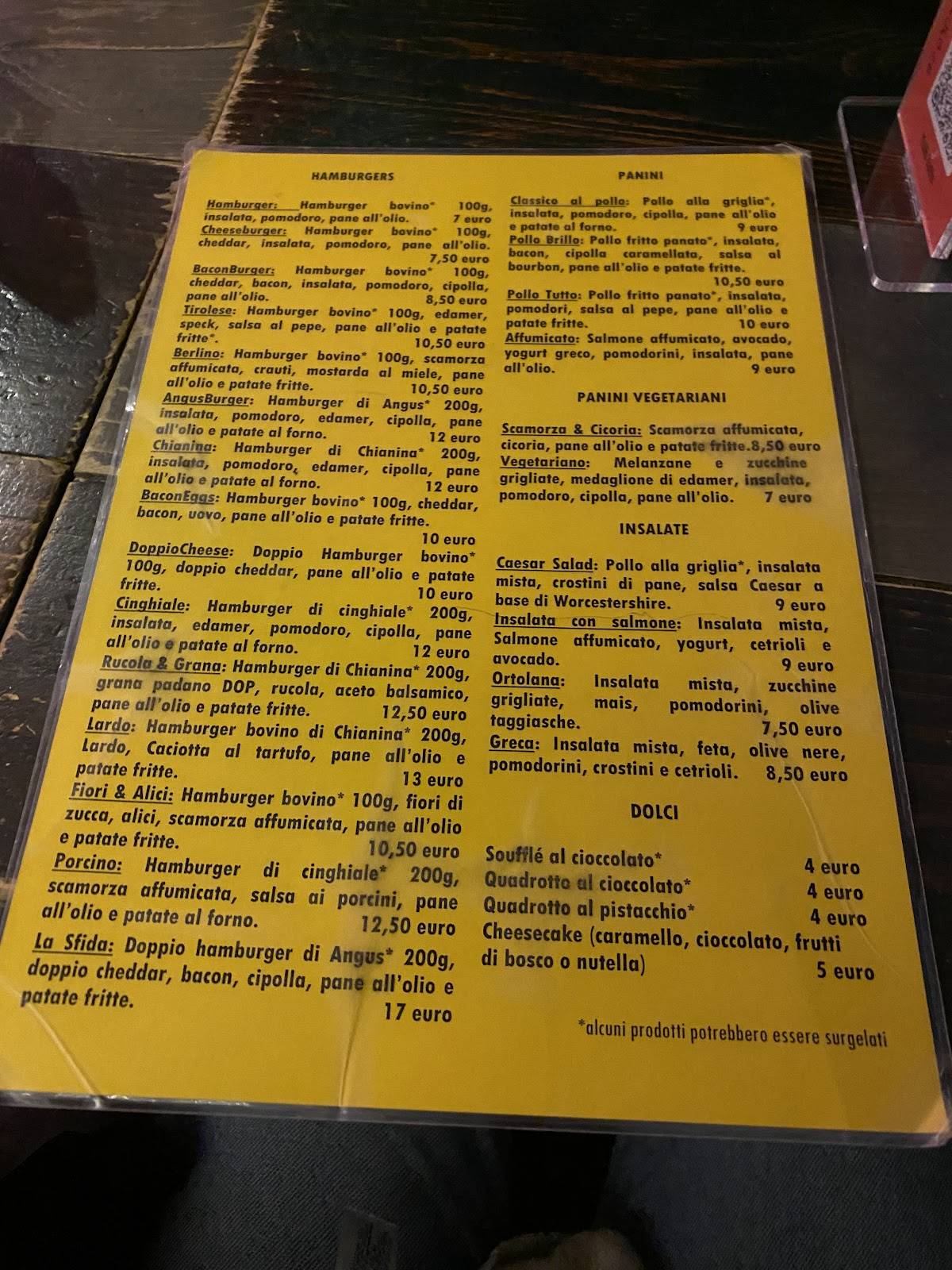 Menu di Mollo Tutto 