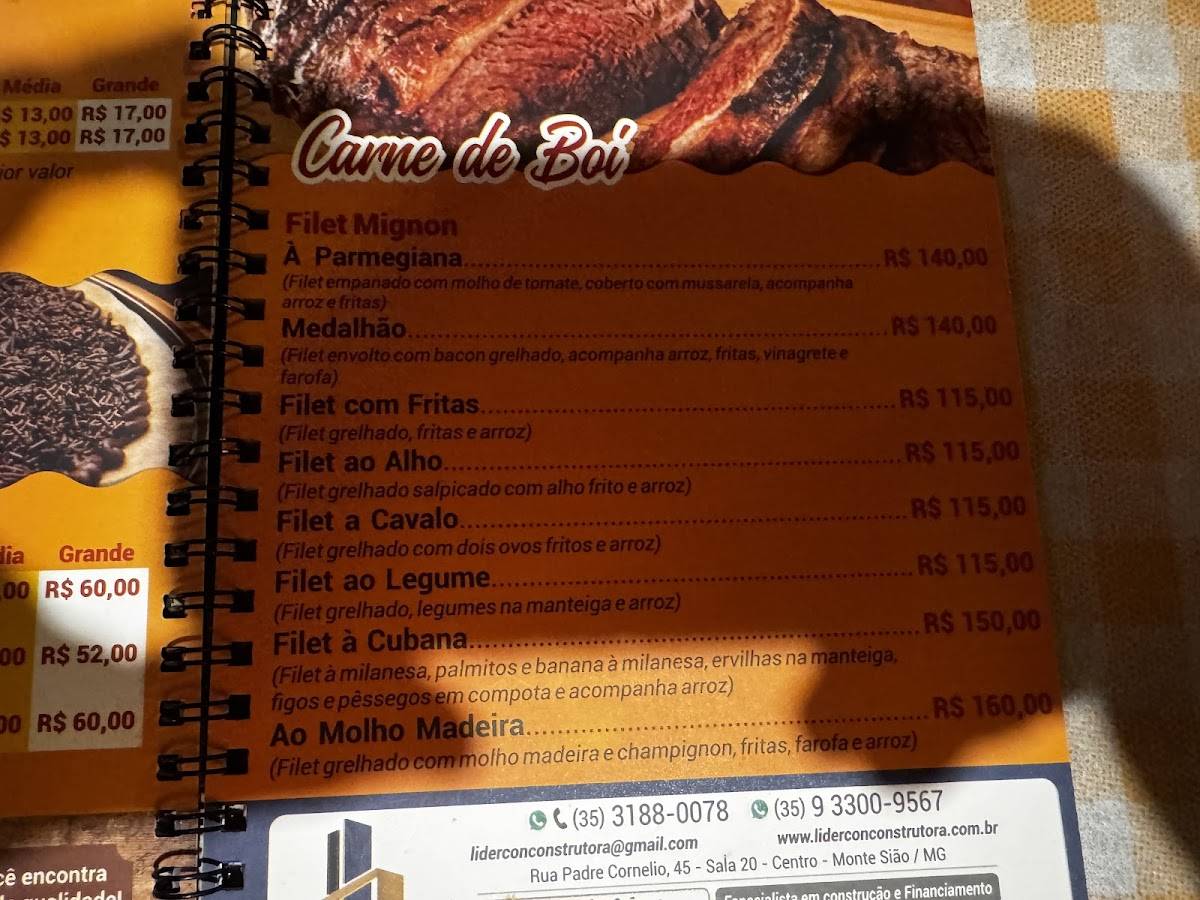 Pizzaria do Roberto cardápio