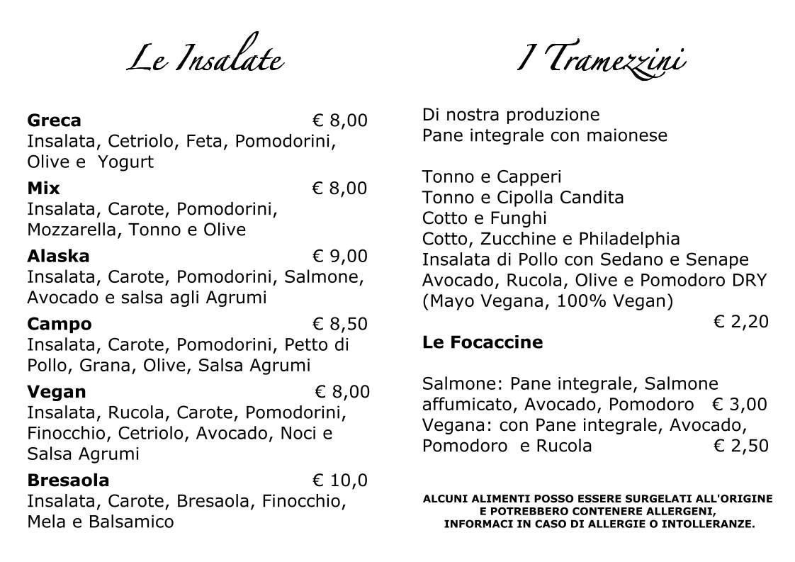 Menu di Vizi & Sfizi di Pillan Marianna 