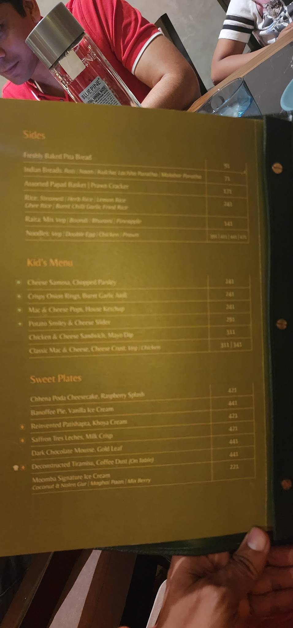 Moomba menu