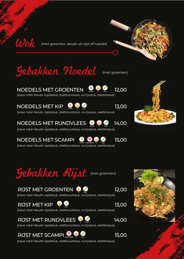 Menu de Moshi Sushi Wok & grill