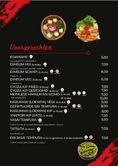 Menu de Moshi Sushi Wok & grill