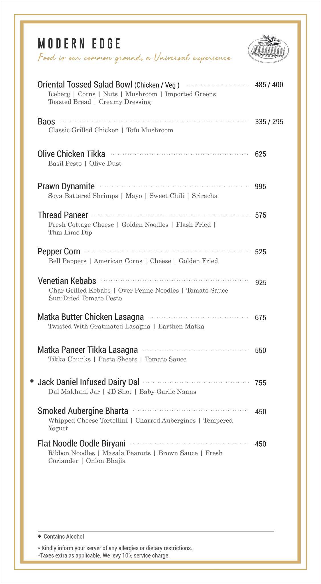 Moti Mahal Delux - Greater Kailash 2 menu