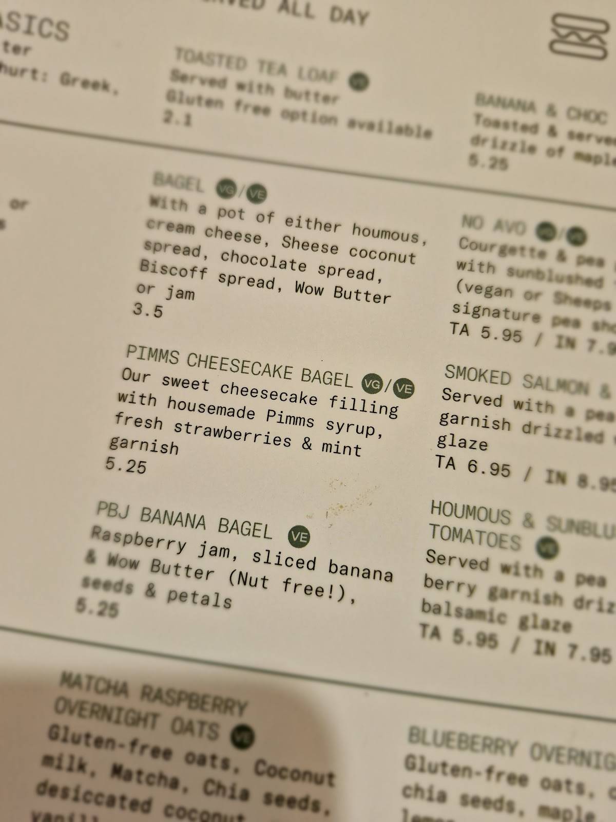 Menu At Mr Coopers Coffee House Middlesbrough 