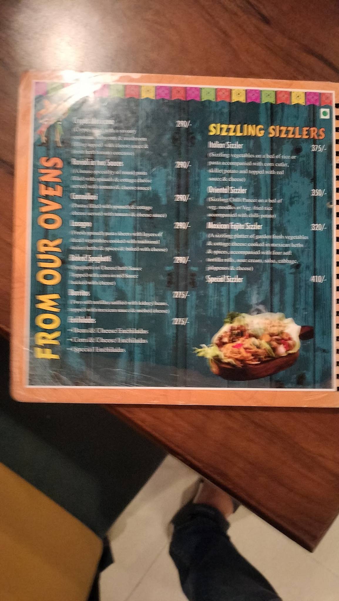 Mr.Jalapenos menu
