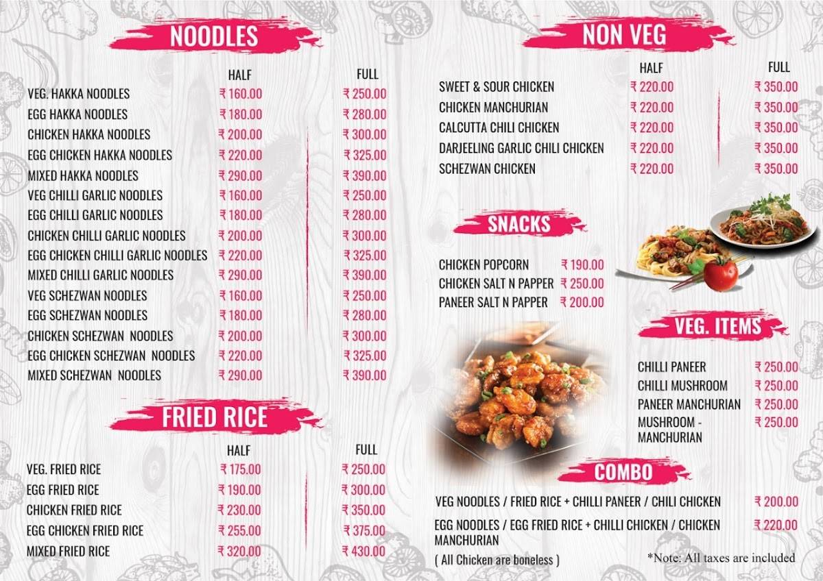 GOLDEN WOK - A brand under the licence of Mrs Noodles menu