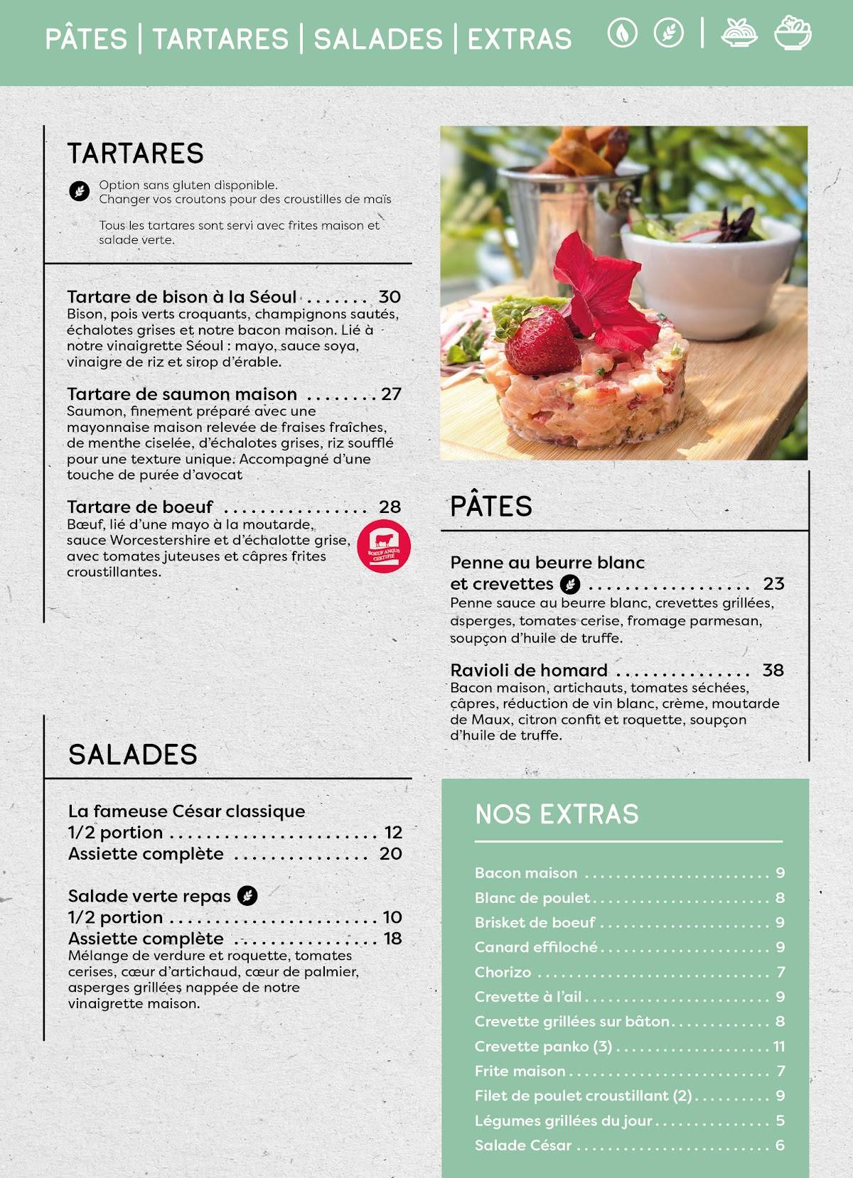 Menu de Musi-Café