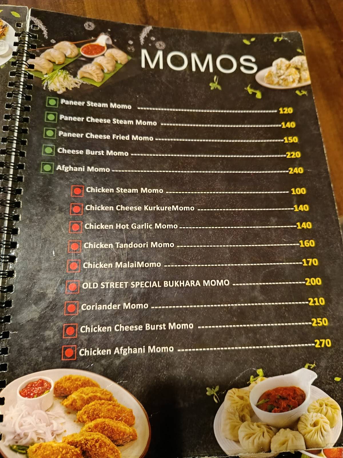 Old Street Cafe & Restaurant (ওল্ড স্ট্ৰীট ক্যেফে আৰু ৰেস্তোঁৰা) menu