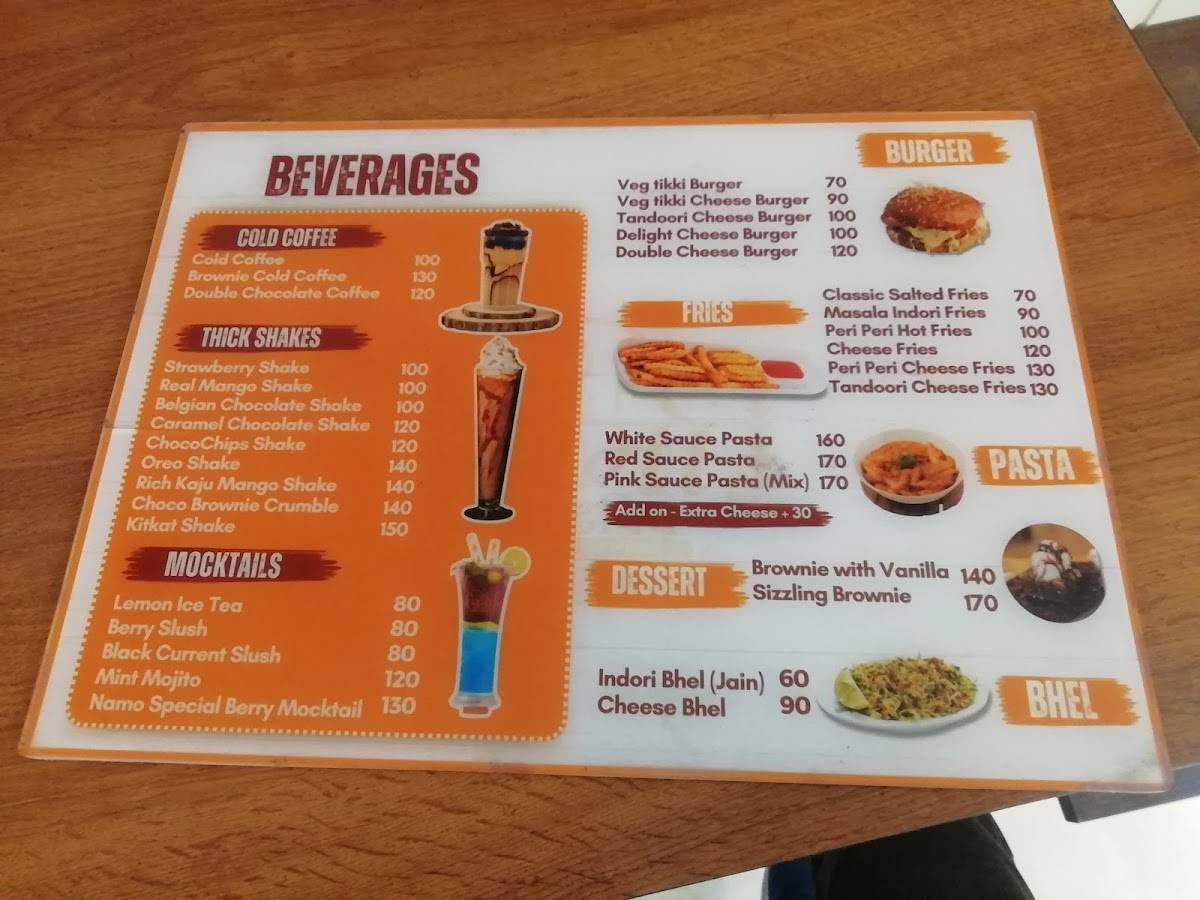 Namo Sandwich, Ujjain. menu