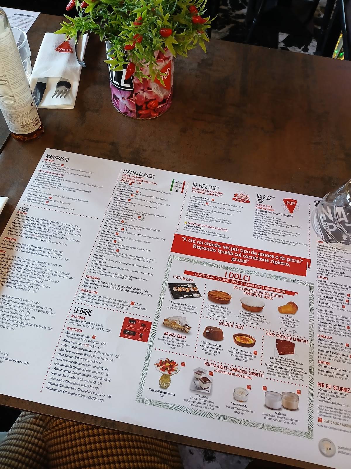 Menu di Napizz - Riccione Ceccarini 
