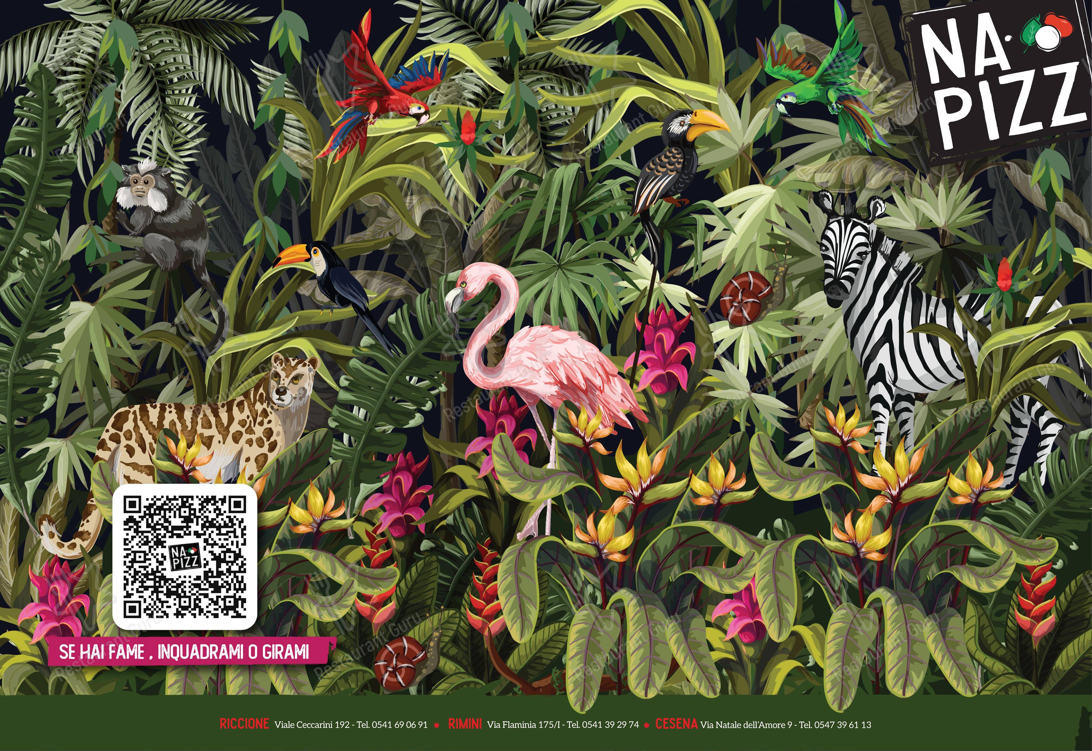 Menu bar per Napizz - Riccione Ceccarini ristorante