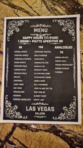 Menu di New Las Vegas 