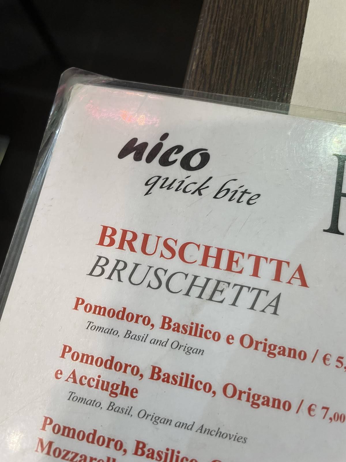 Menu di Nico Quick Bite 