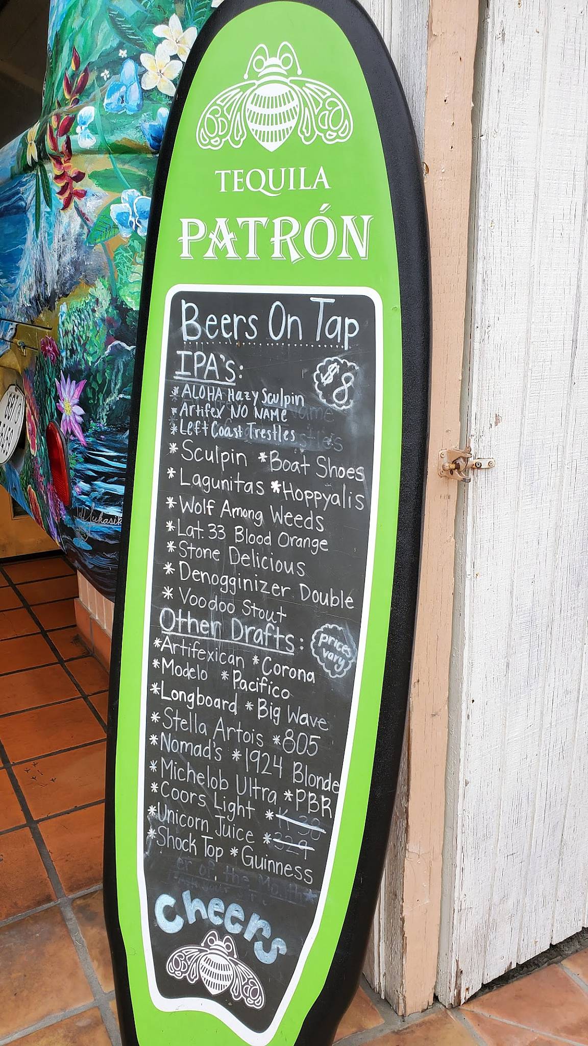 Menu at Nomads Canteen pub & bar, San Clemente