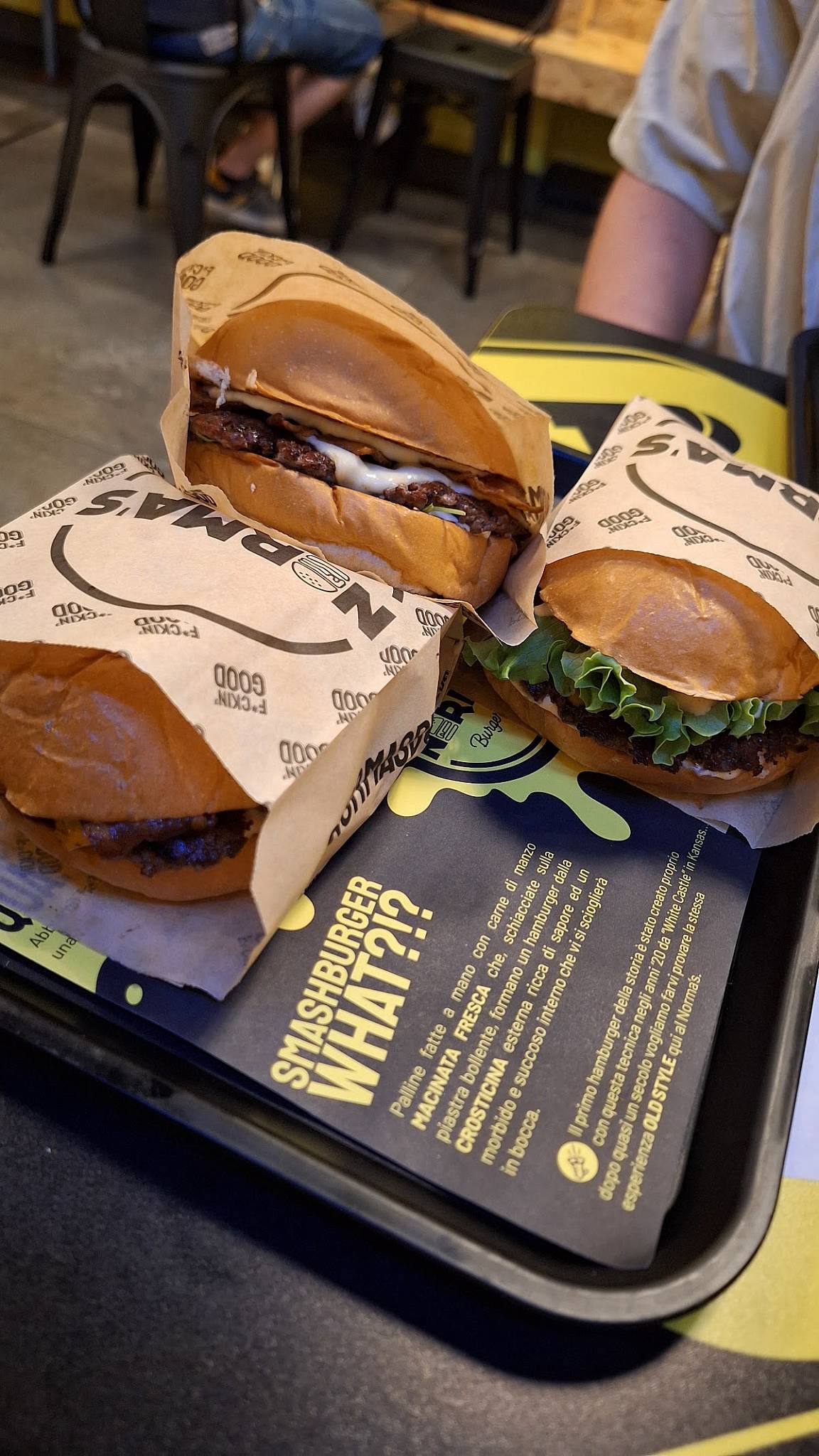 Menu di Norma's Burger Bar 