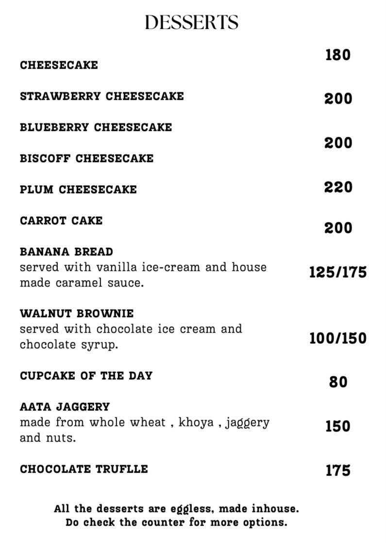 Not So Basic menu