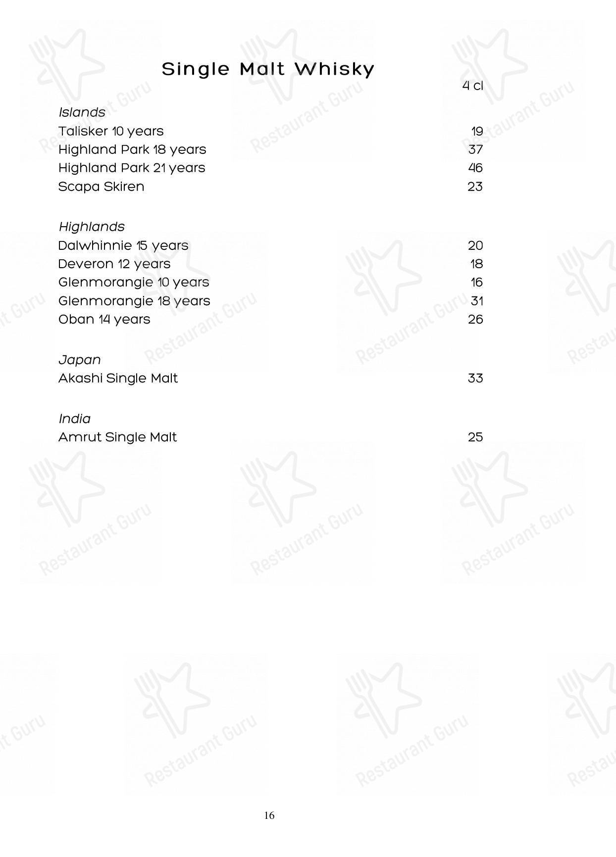 Menu per Noumi Grill & Bar pub & bar