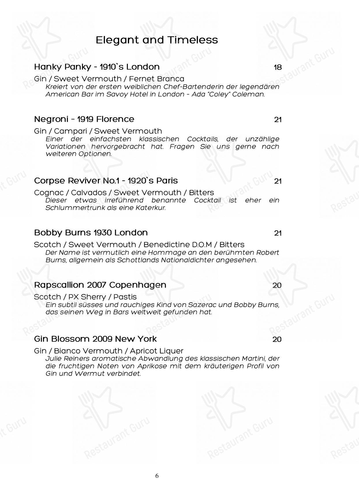 Noumi Grill & Bar in Berna - Menu
