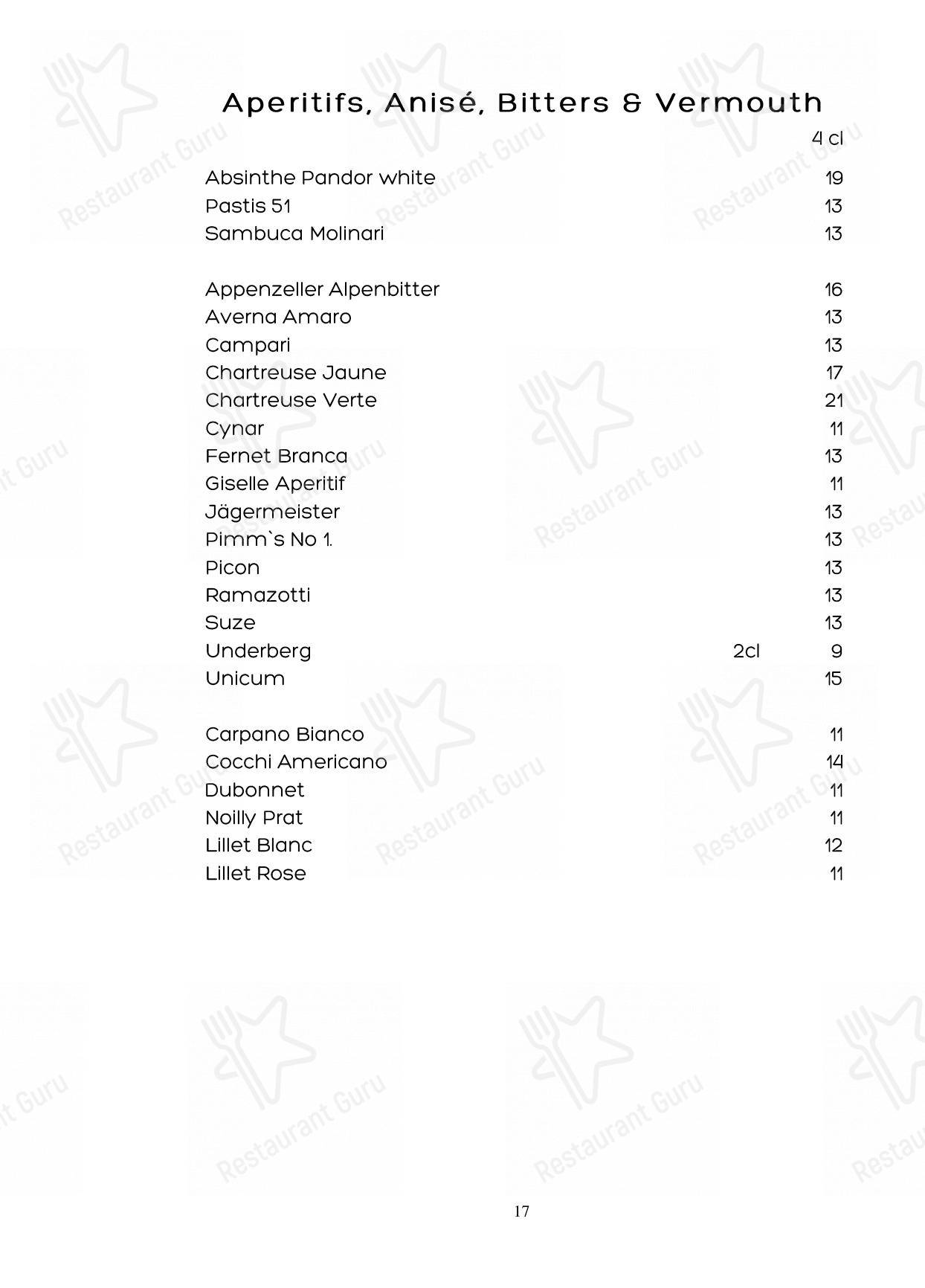 Menu per Noumi Grill & Bar in Berna