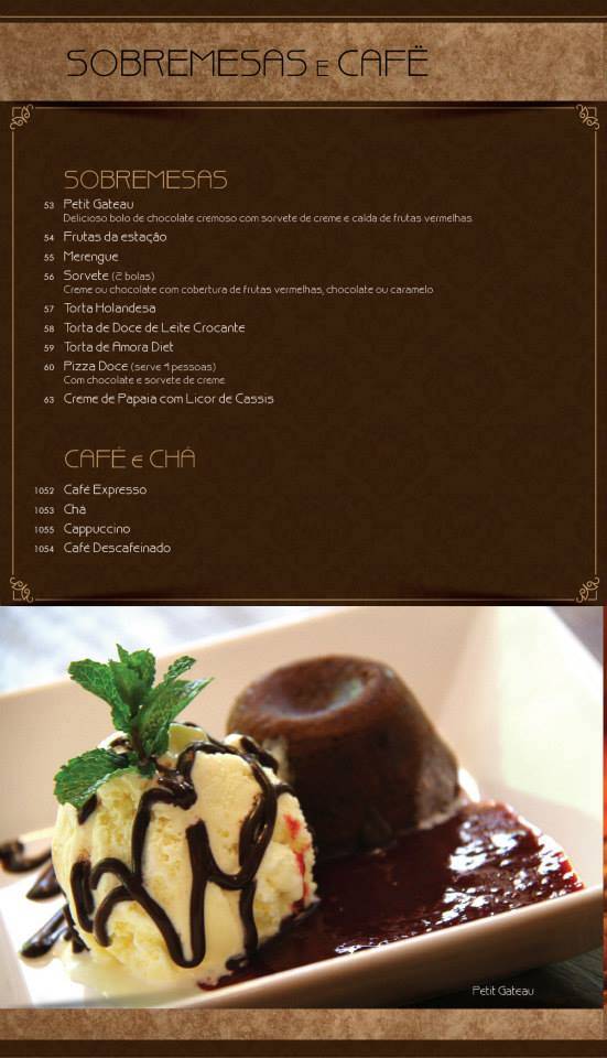 Nyã Baoba cardápio