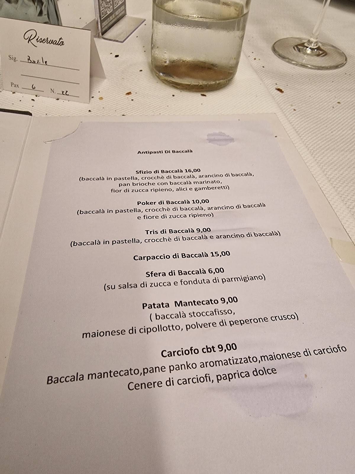 Menu di O' Scialatiello 