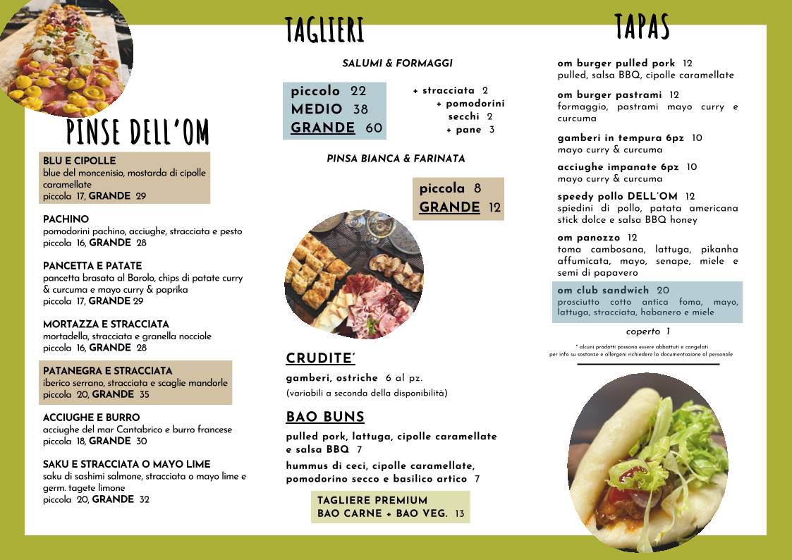 Menu di OM CAFFE' ALBA 
