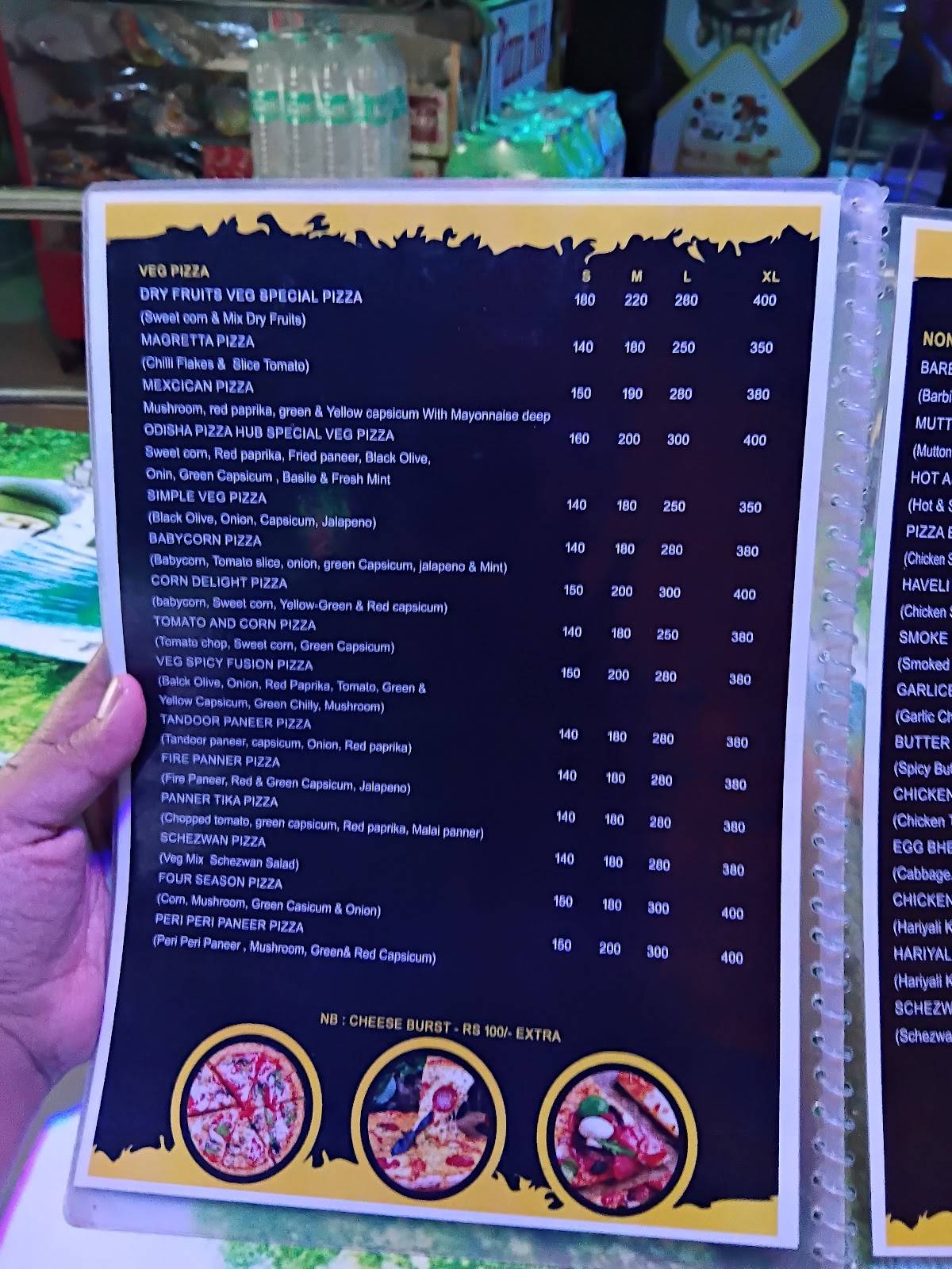 Odisha Pizza Hub menu