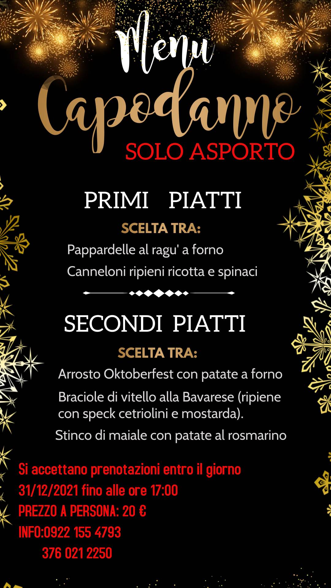 Menu di Oktoberfest Ristorante pizzeria 