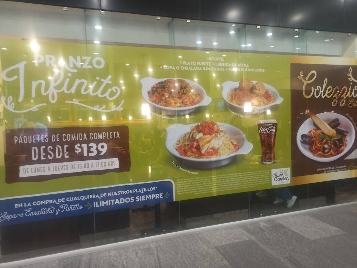 Carta del restaurante Olive Garden La Gran Plaza, Zapopan, Avenida