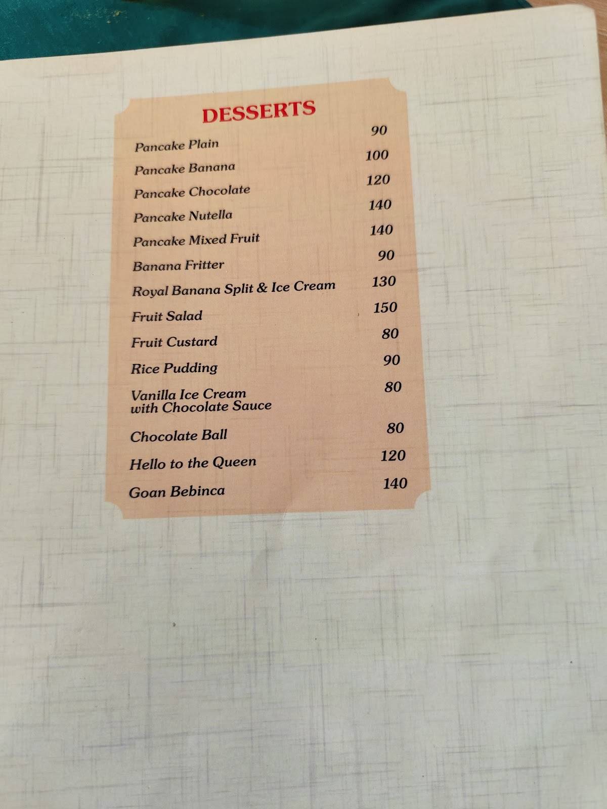 Once Upon A Time menu