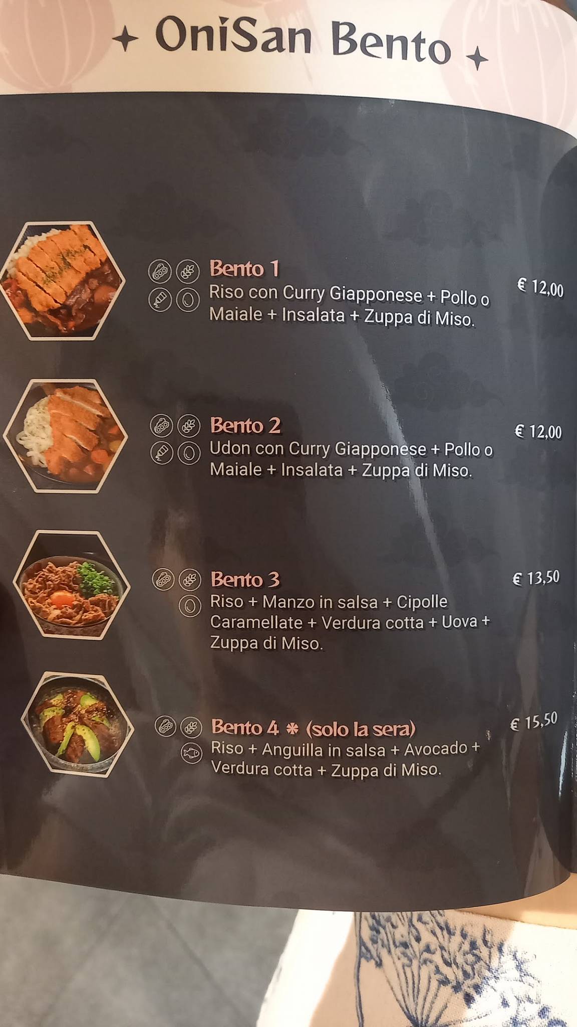 Menu di Oni San 