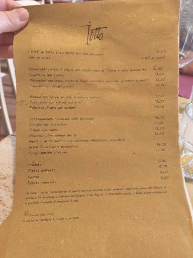 Menu di Osteria Iotto 