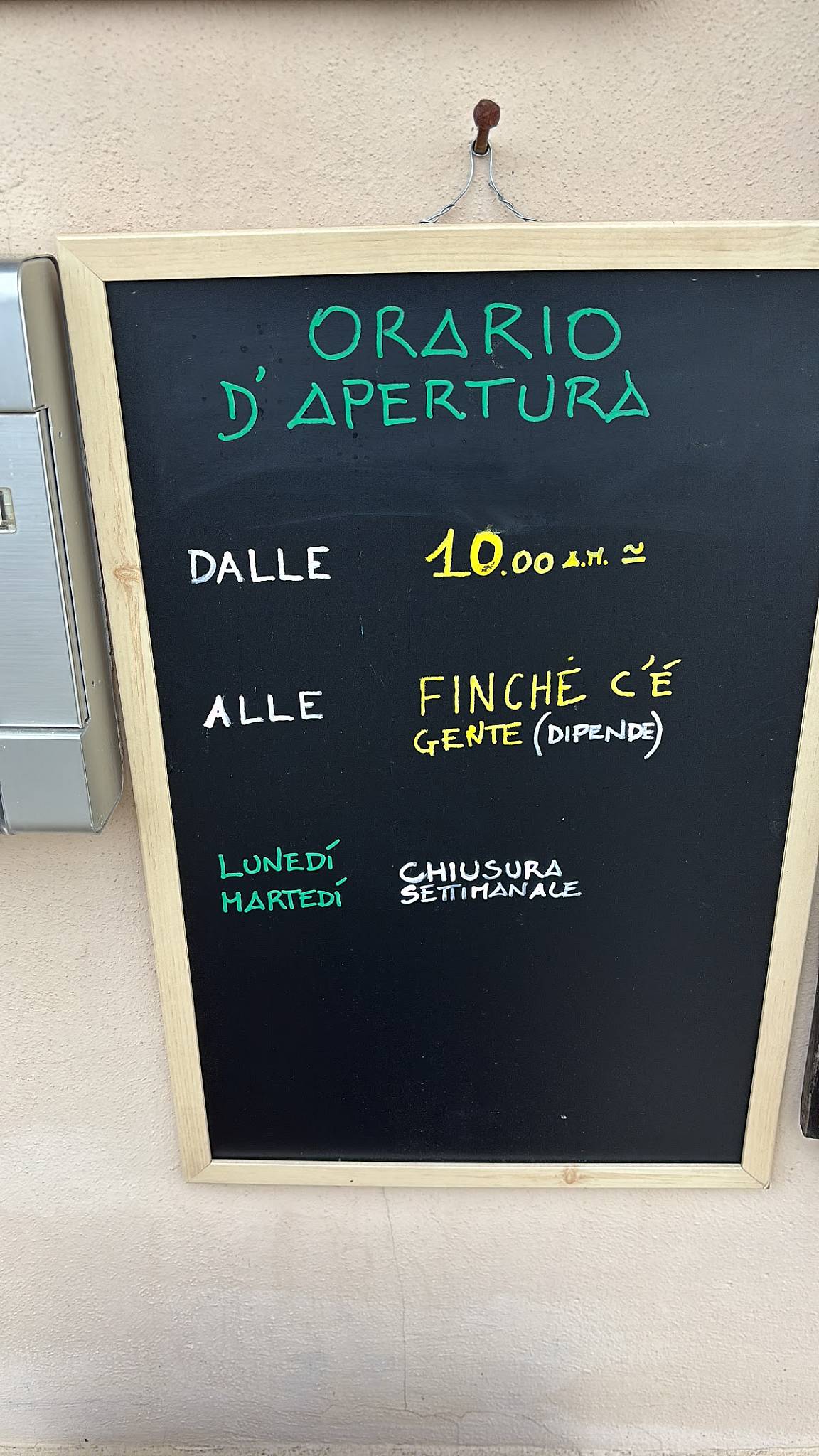 Menu di Osteria Mondo Piccolo 