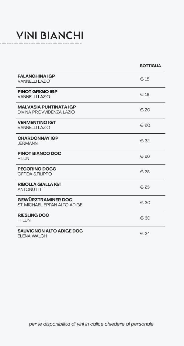 Menu di Osteria Urbana 
