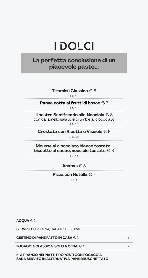Menu di Osteria Urbana 