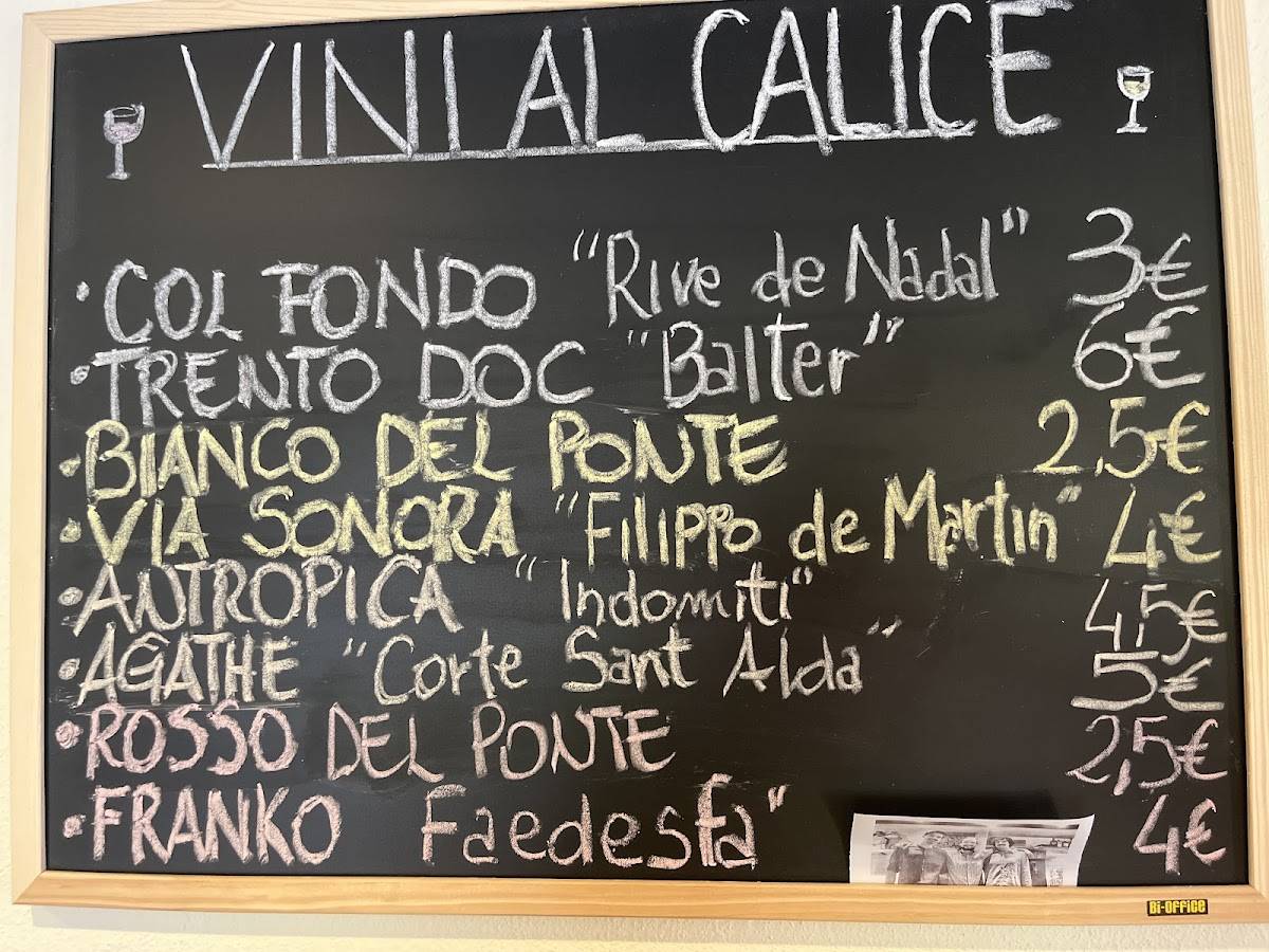 Menu di Osteria al Ponte 