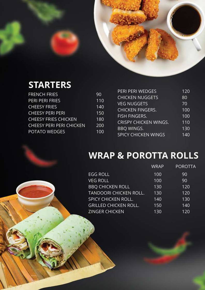 Daily Dose Cafe menu