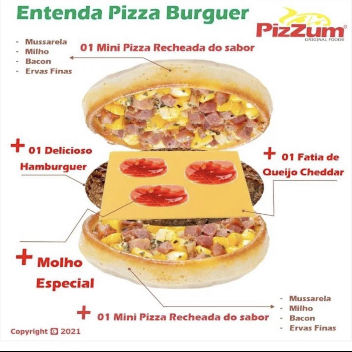 PIZZUM ORIGINAL FOODS / UNIDADE 2 DELIVERY/RETIRADA cardápio