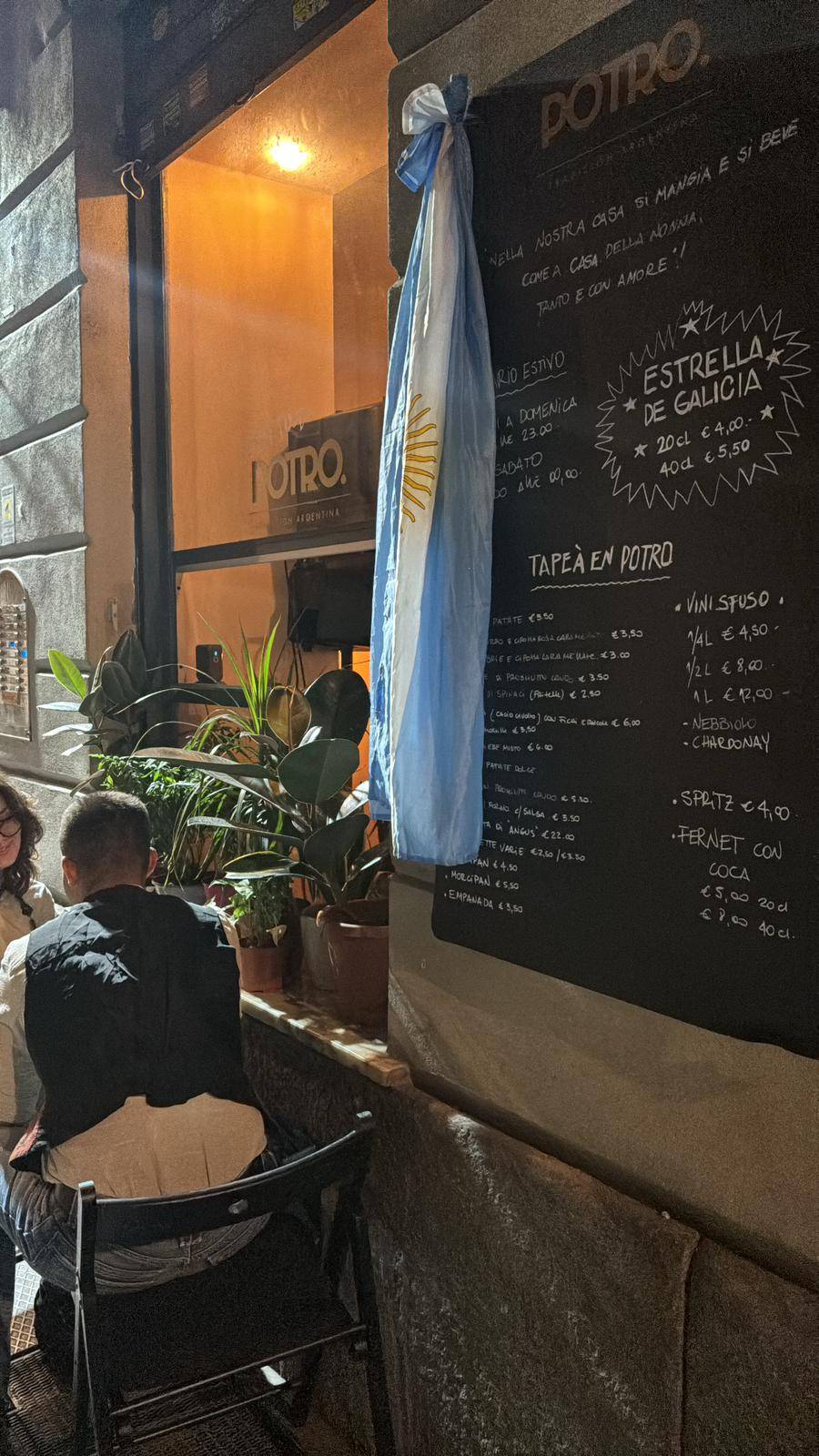 Menu di POTRO Tradición Argentina 